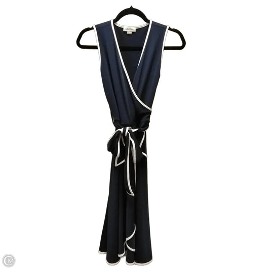 Dress Casual Midi By Calvin Klein In Blue, Size: 2