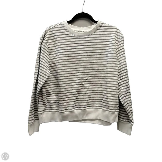 Sweatshirt Crewneck By Orvis In Striped Pattern, Size: L