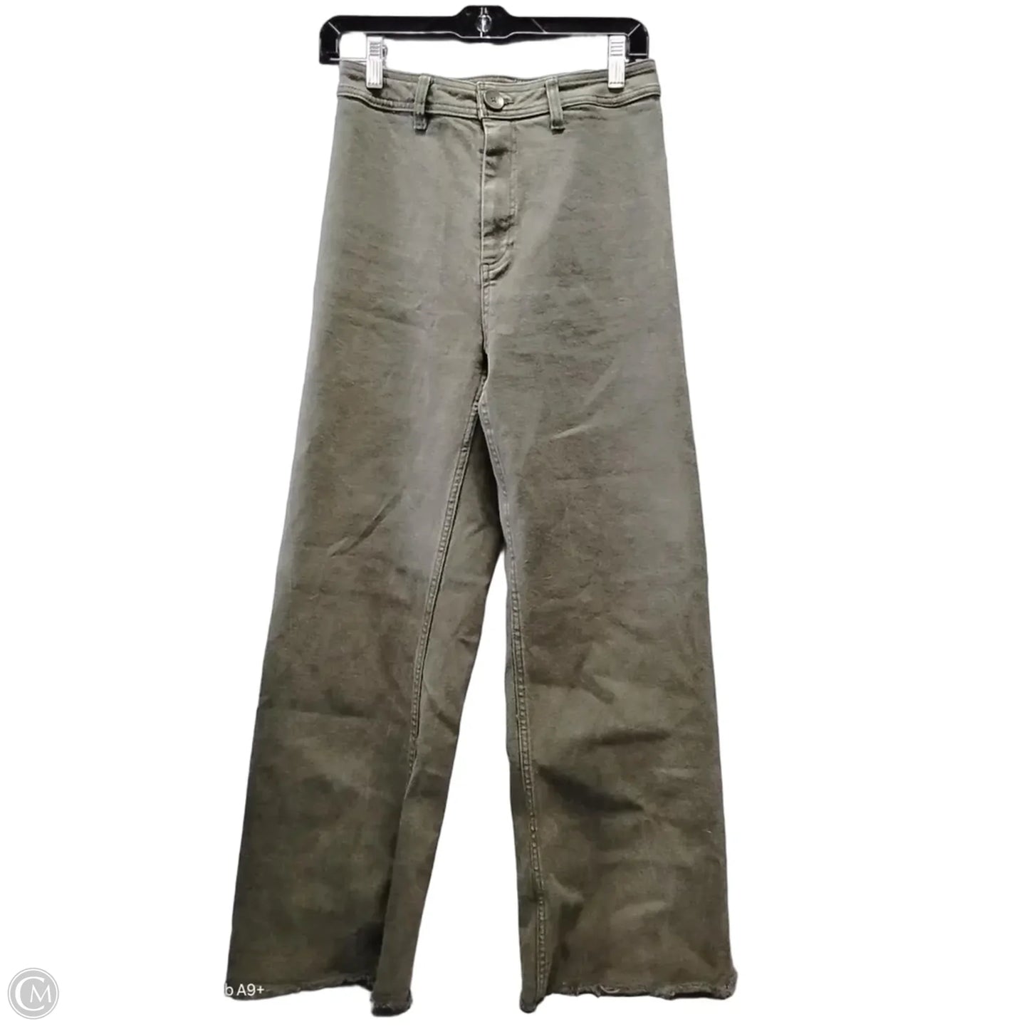 Jeans Wide Leg By A Loves A In Green Denim, Size: 8