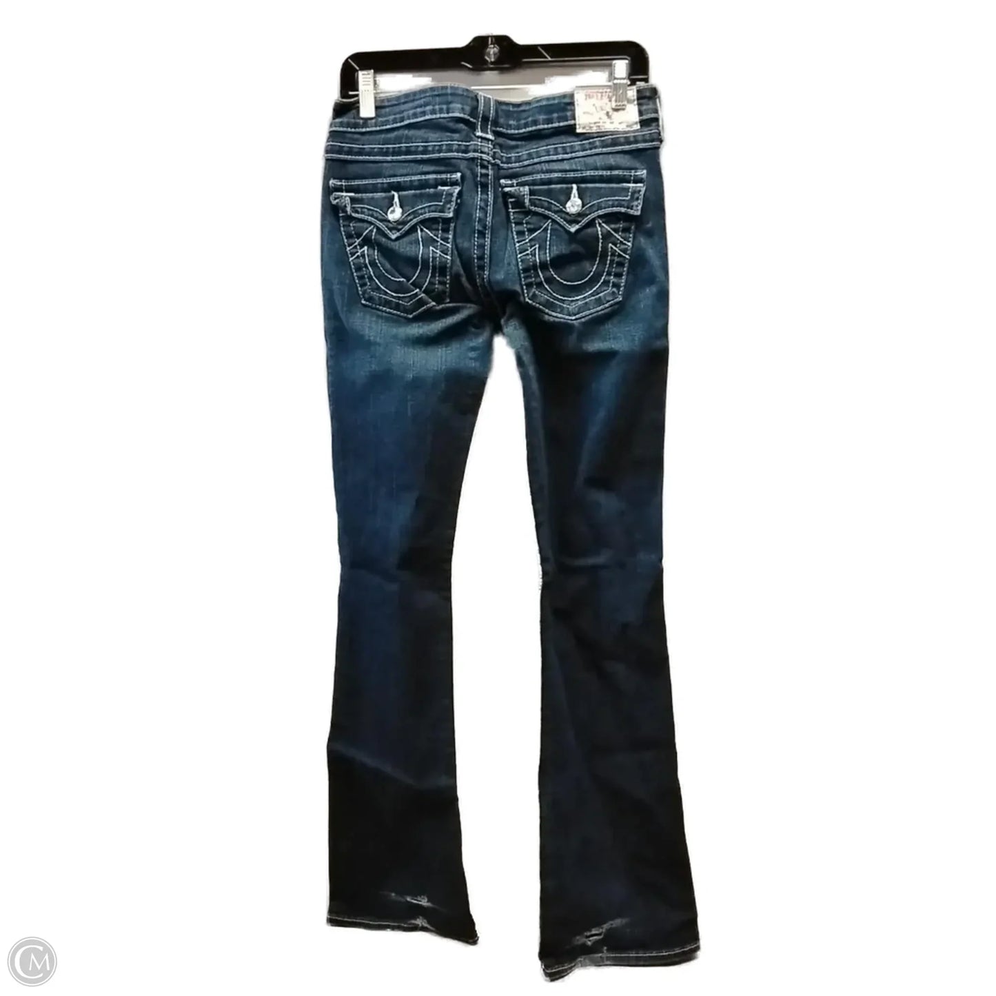 Jeans Boot Cut By True Religion In Blue Denim, Size: 4