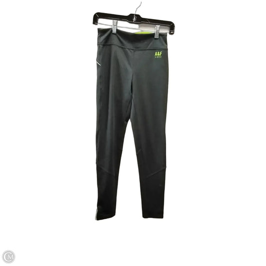 Athletic Leggings By Abercrombie And Fitch In Black & Green, Size: S