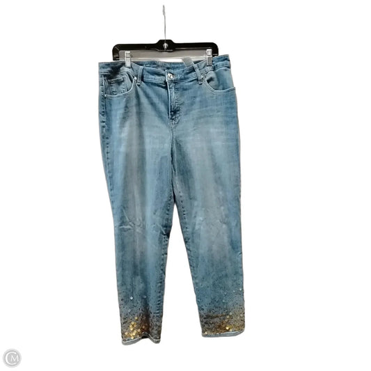 Jeans Skinny By Chicos In Blue Denim, Size: 16