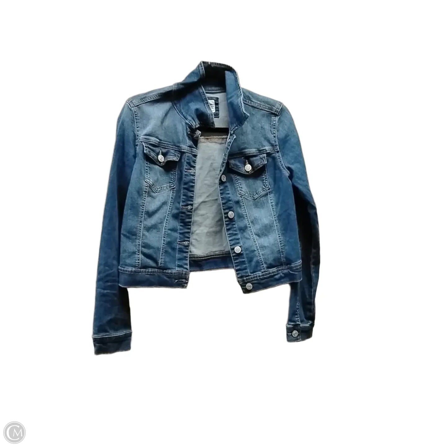 Jacket Denim By Wax Jean In Blue Denim, Size: L