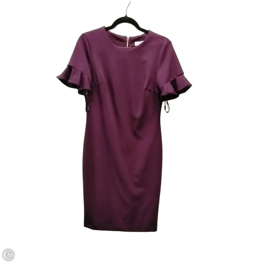 Dress Work By Calvin Klein In Purple, Size: 6