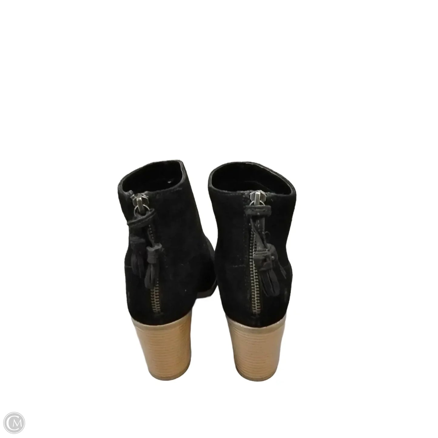 Boots Ankle Heels By Hush Puppies In Black, Size: 9