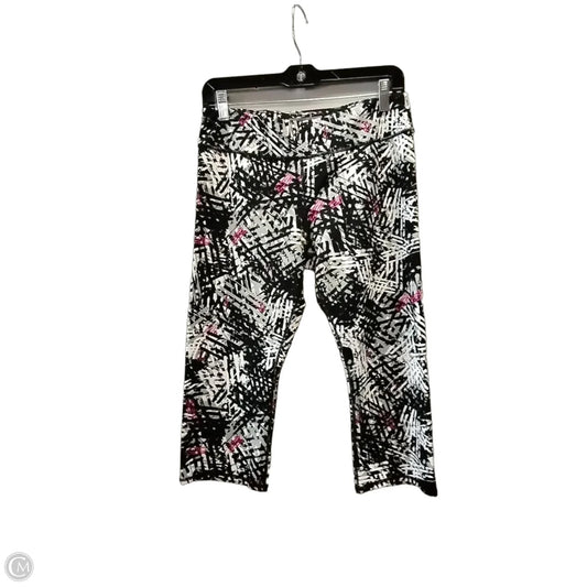 Athletic Leggings By Marc New York In Black & Grey, Size: L