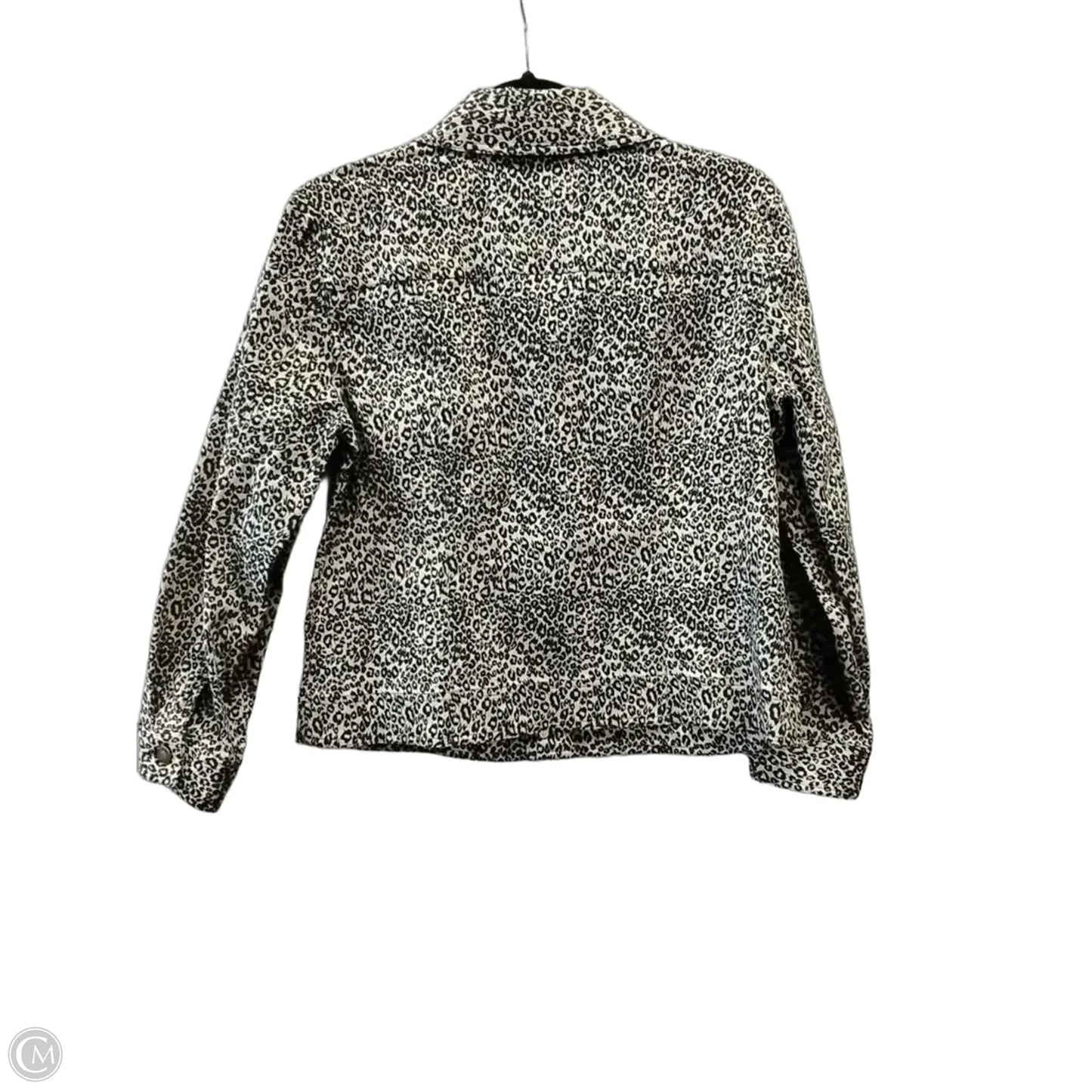 Jacket Denim By Multiples In Animal Print, Size: M
