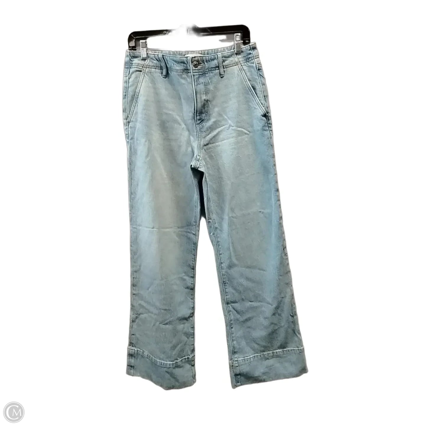 Jeans Wide Leg By Loft In Blue Denim, Size: 4