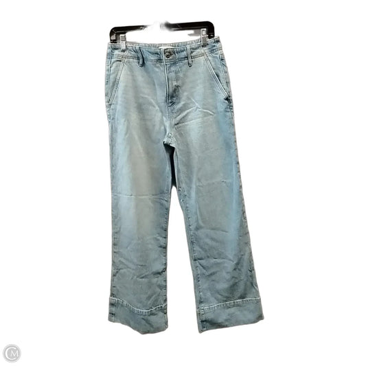 Jeans Wide Leg By Loft In Blue Denim, Size: 4