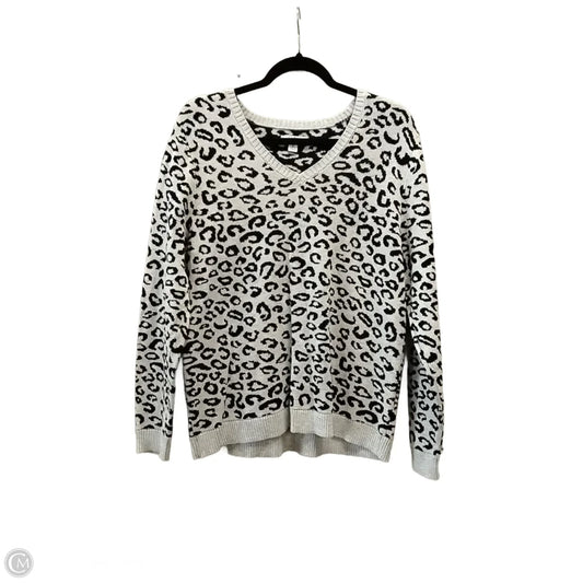 Sweater By Croft And Barrow In Leopard Print, Size: Xl