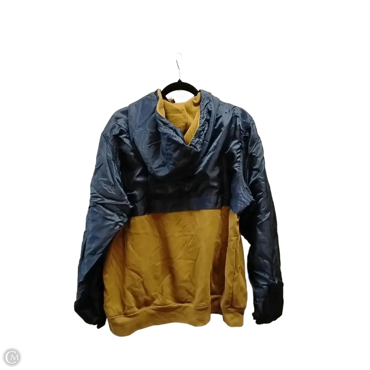 Sweatshirt Hoodie By Clothes Mentor In Blue & Brown, Size: Xl