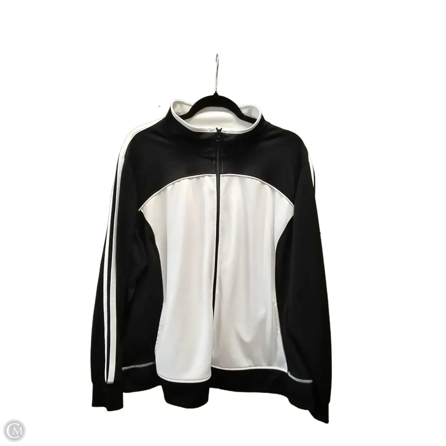 Athletic Jacket By Made For Life In Black & White, Size: 2x