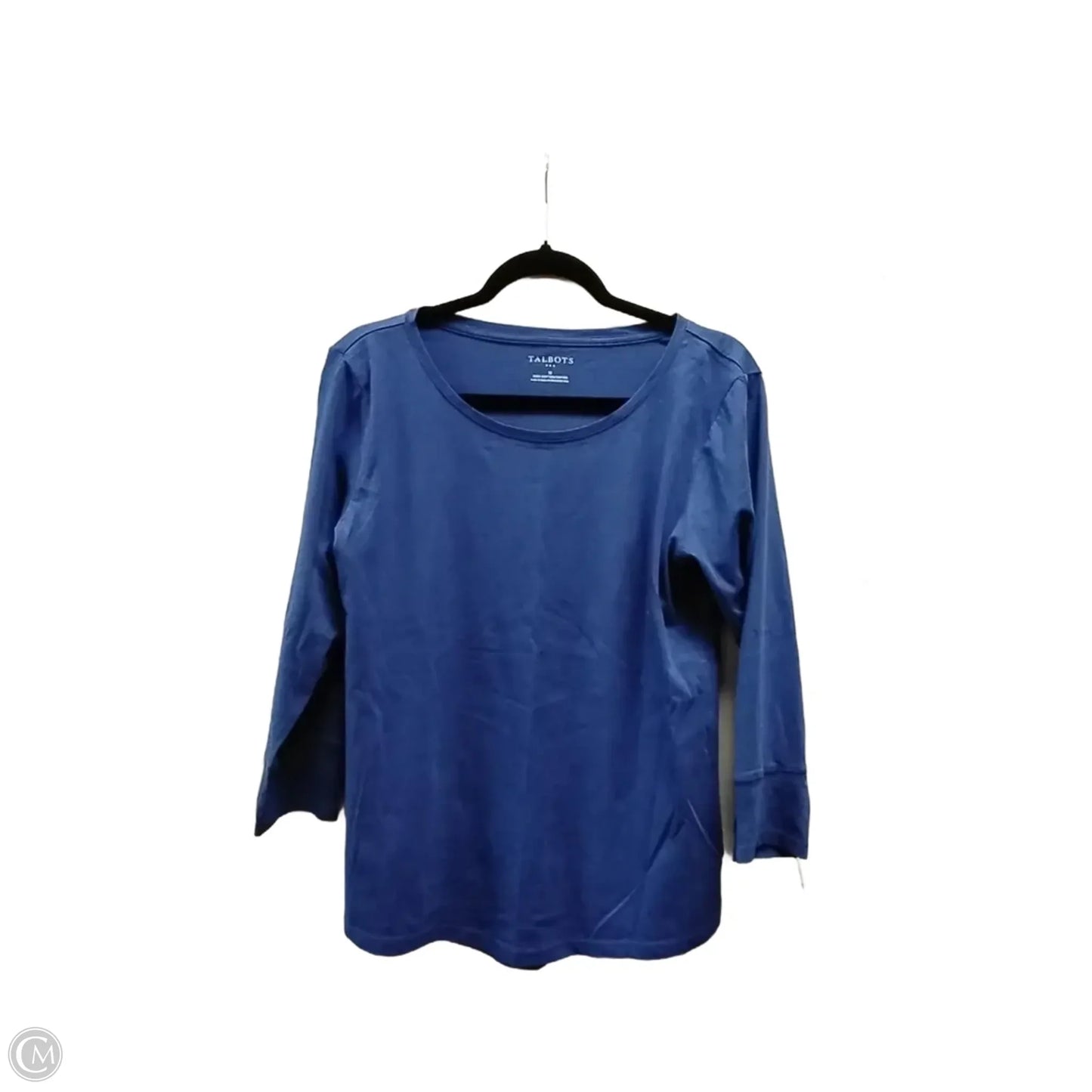 Top Long Sleeve By Talbots In Blue, Size: M