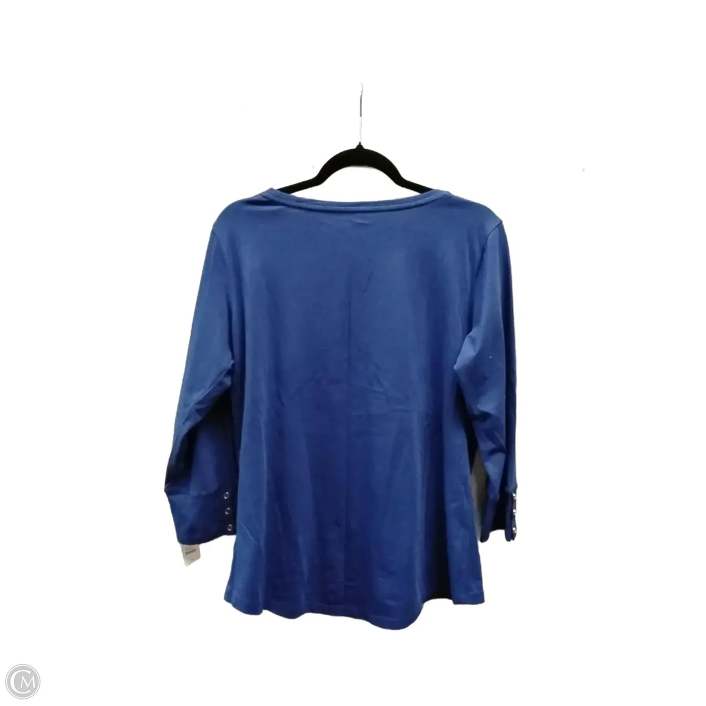 Top Long Sleeve By Talbots In Blue, Size: M