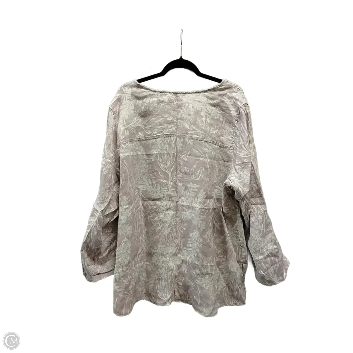 Top Long Sleeve By Tahari In Pink, Size: 3x