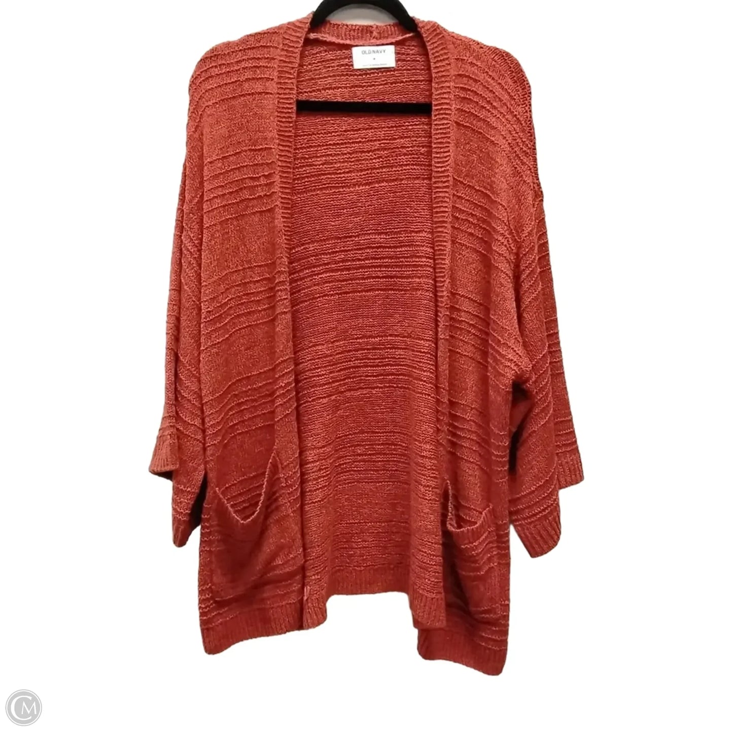 Sweater Cardigan By Old Navy In Orange, Size: M