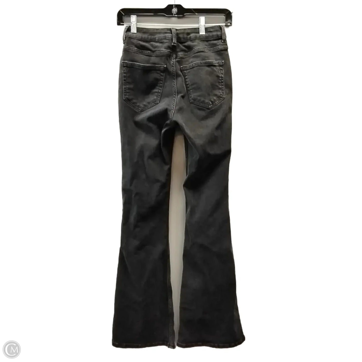 Jeans Flared By Divided In Black Denim, Size: 2