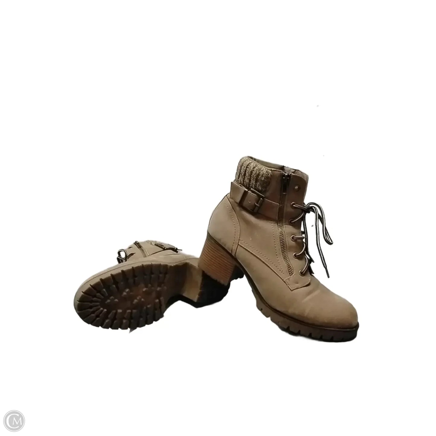 Boots Combat By Clothes Mentor In Brown, Size: 10