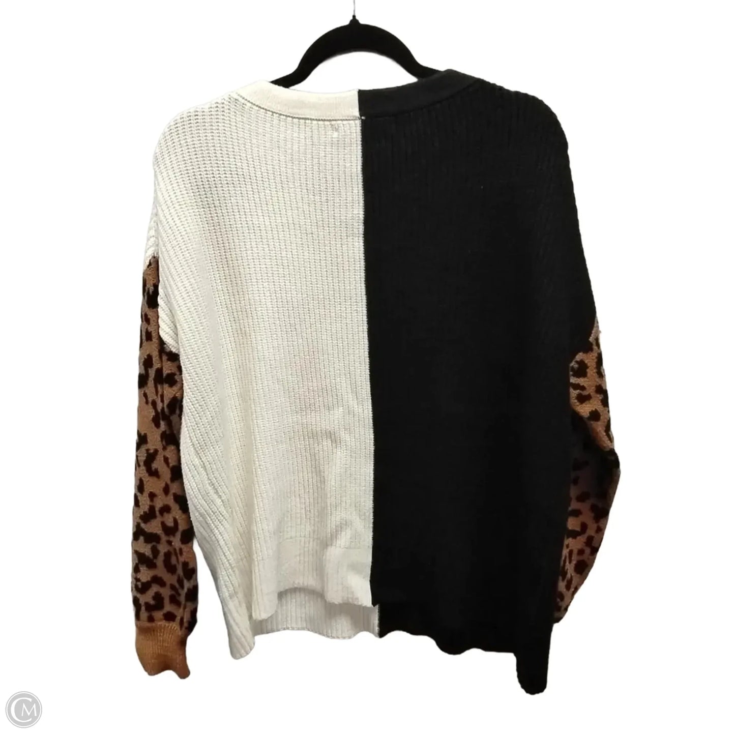 Sweater By Mi Ami In Black & White, Size: M