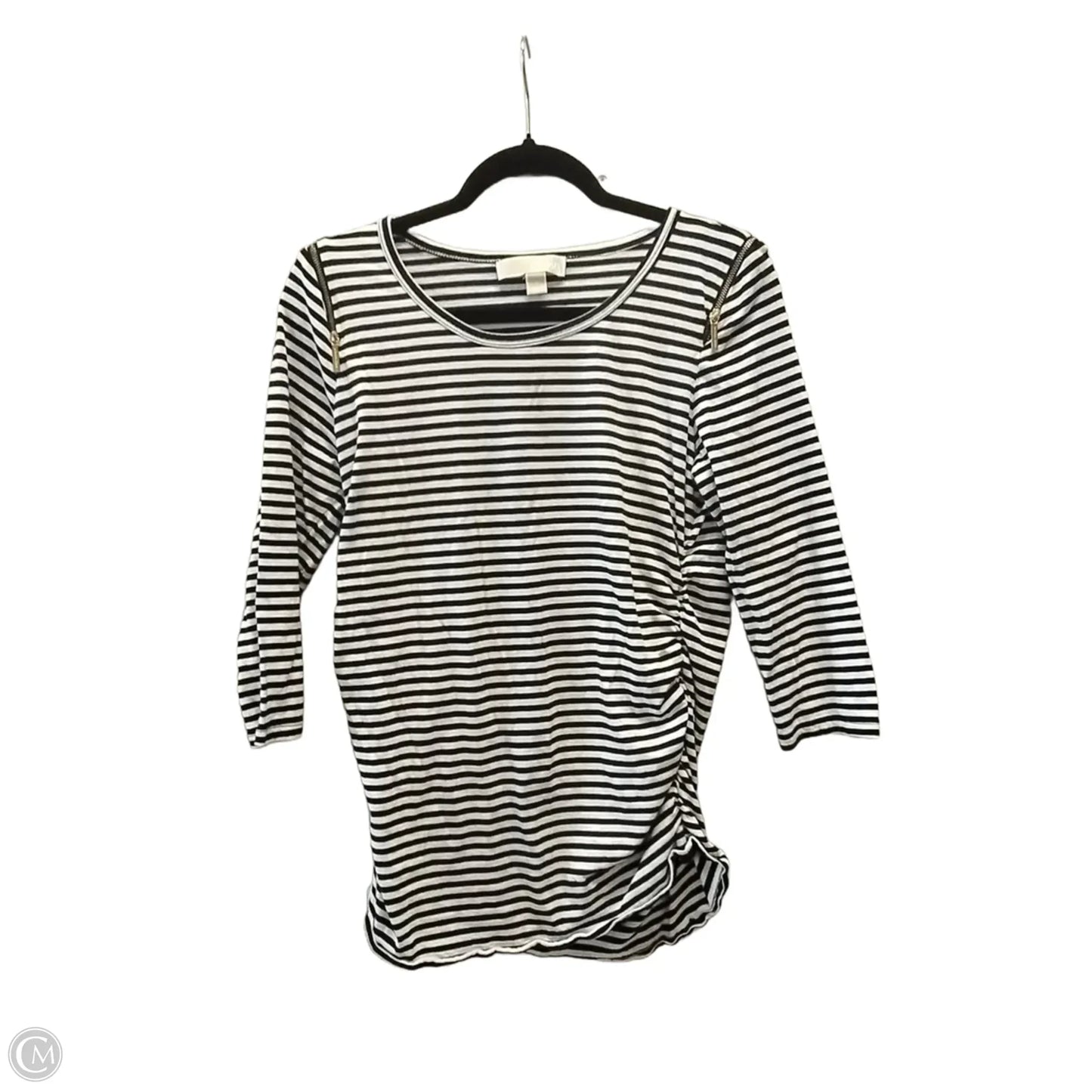 Top Long Sleeve By Michael By Michael Kors In Striped Pattern, Size: L