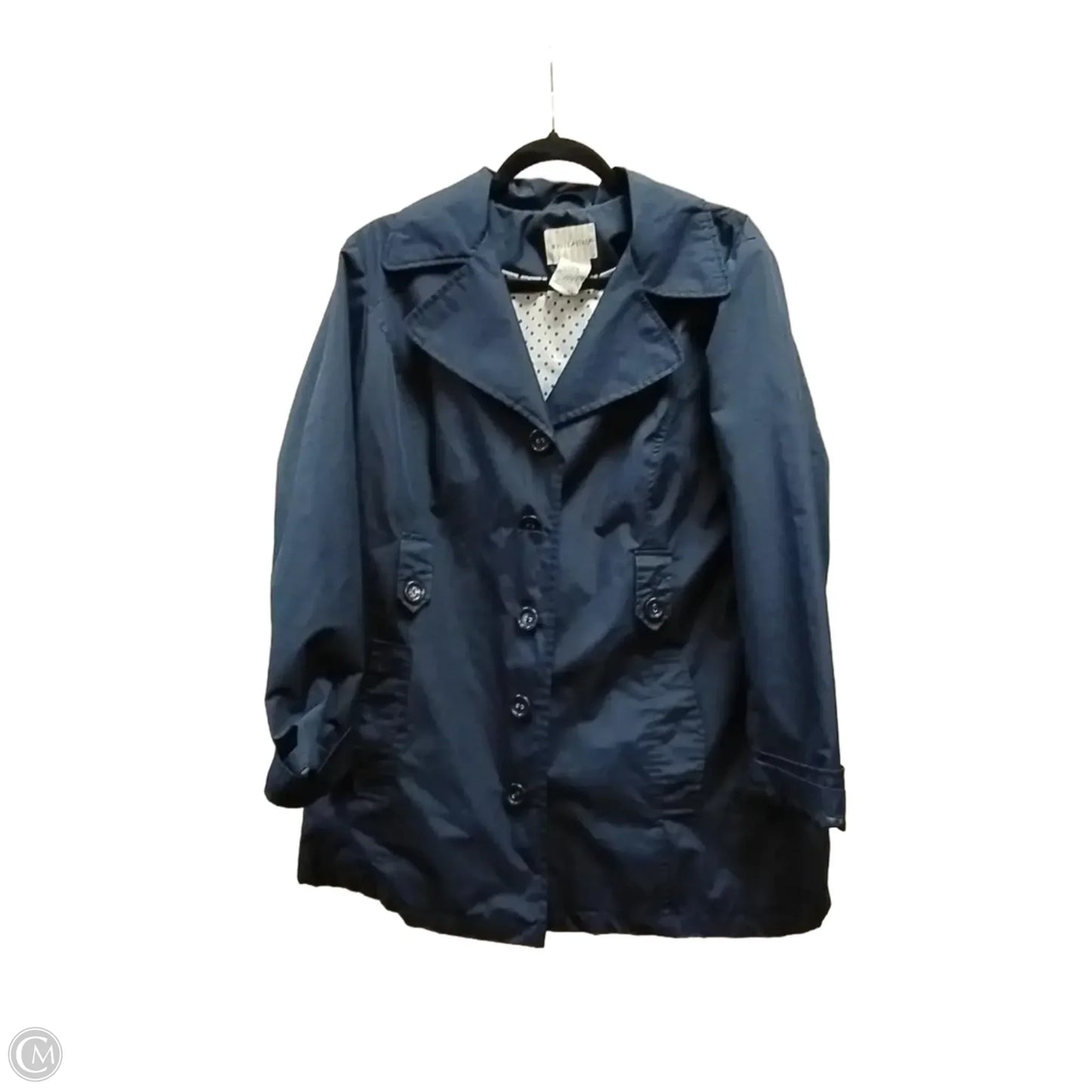 Coat Raincoat By White Stag In Blue, Size: L
