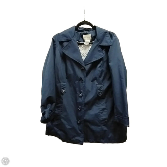 Coat Raincoat By White Stag In Blue, Size: L