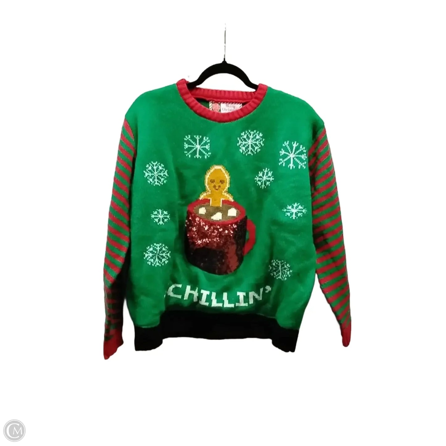 Sweater By Clothes Mentor In Green, Size: Xl