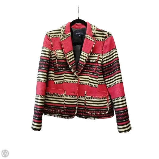 Blazer By Jones New York In Striped Pattern, Size: 4