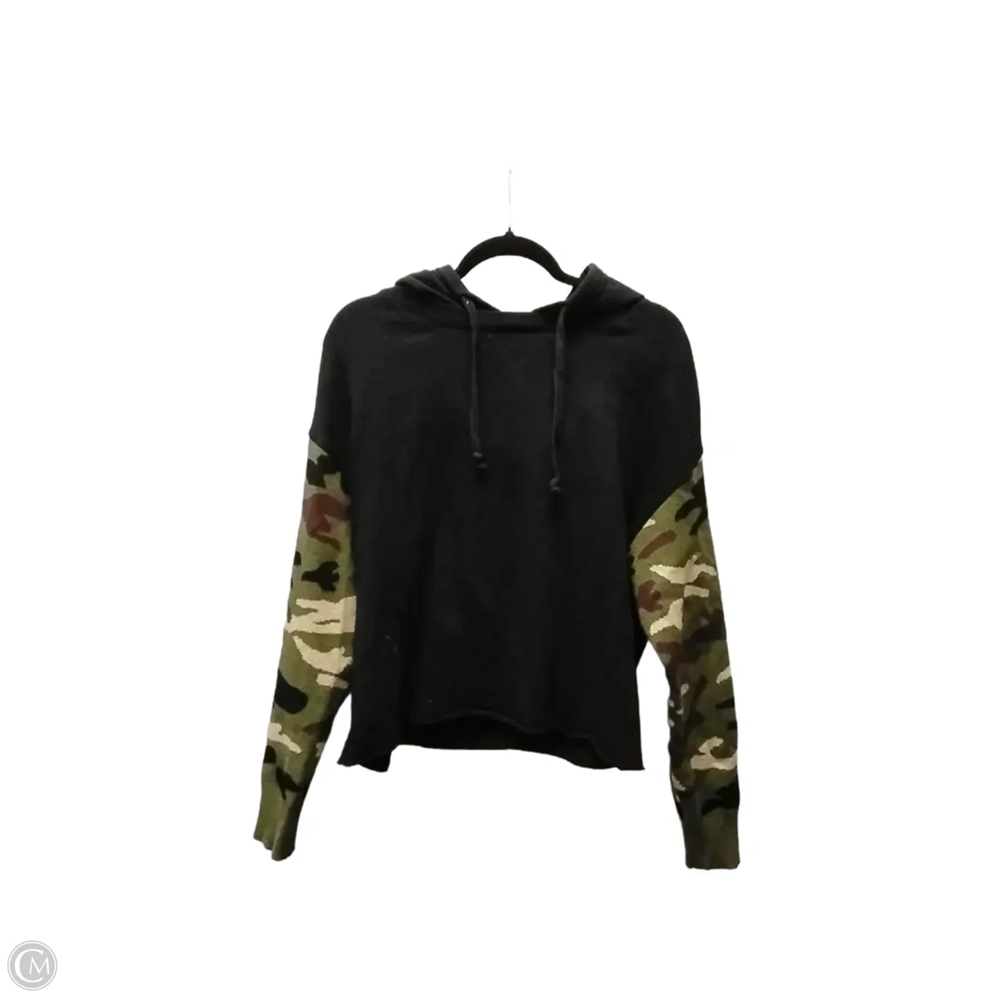 Sweatshirt Hoodie By Vintage Havana In Camouflage Print, Size: M