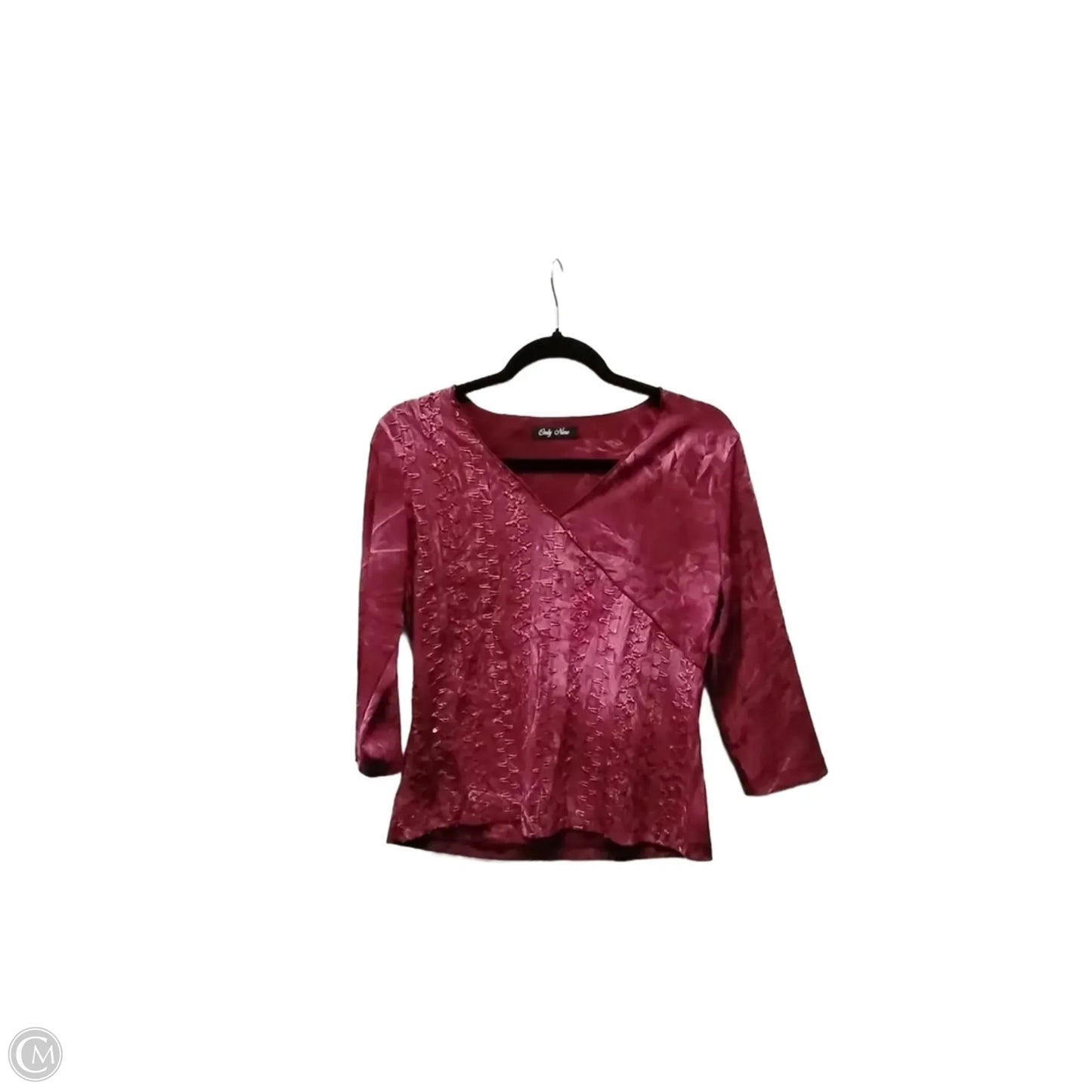 Top Long Sleeve By Clothes Mentor In Red, Size: M