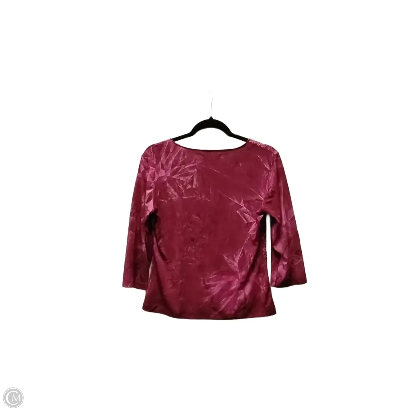 Top Long Sleeve By Clothes Mentor In Red, Size: M