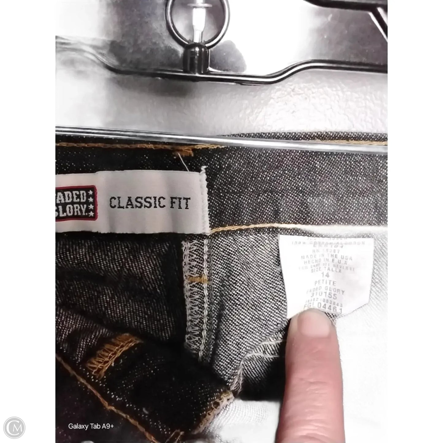 Jeans Straight By Faded Glory In Black, Size: 14