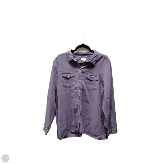 Top Long Sleeve By J. Jill In Purple, Size: Xl