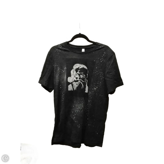 Top Short Sleeve By Canvas In Gold, Size: L