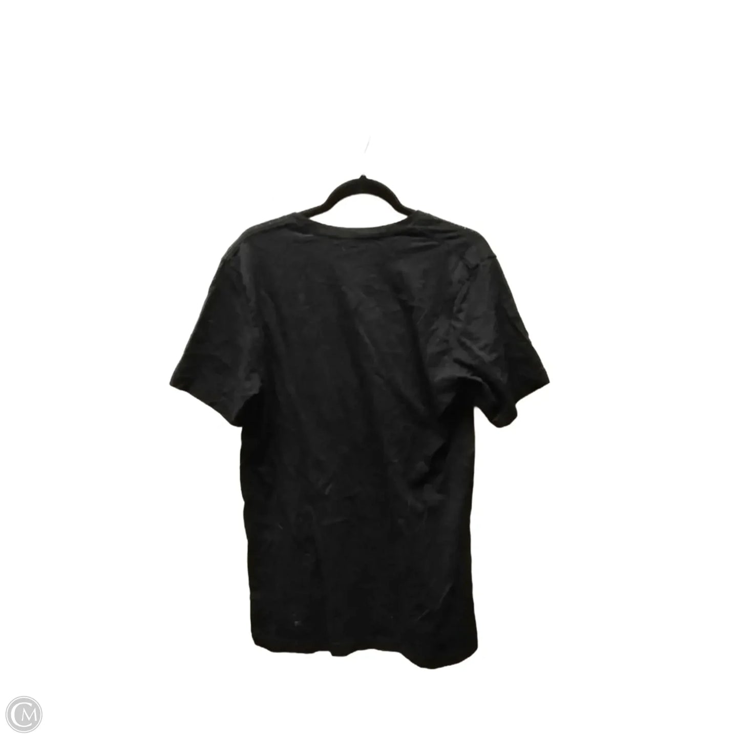 Top Short Sleeve By Canvas In Gold, Size: L