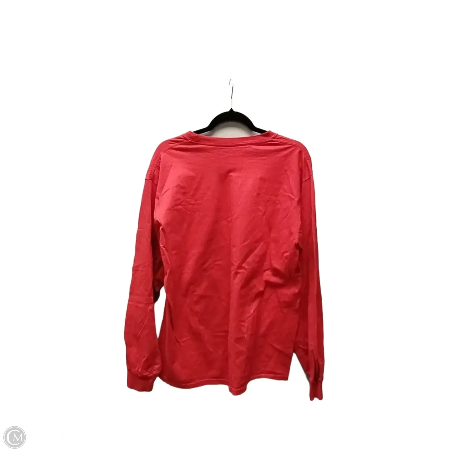 Top Long Sleeve By Canvas In Red, Size: Xl