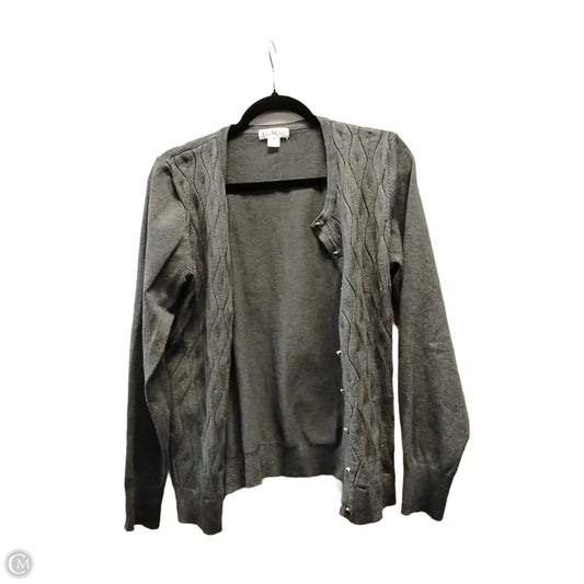 Cardigan By Clothes Mentor In Grey, Size: Xl