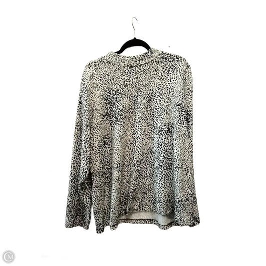 Top Long Sleeve By West Bound In Animal Print, Size: 2x