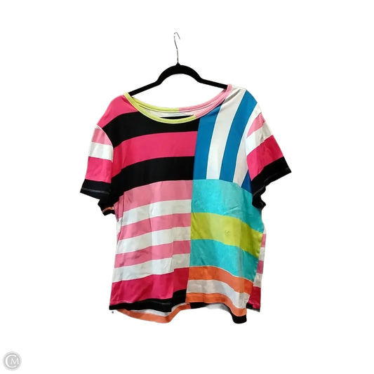 Top Short Sleeve By West Bound In Multi-colored, Size: 2x