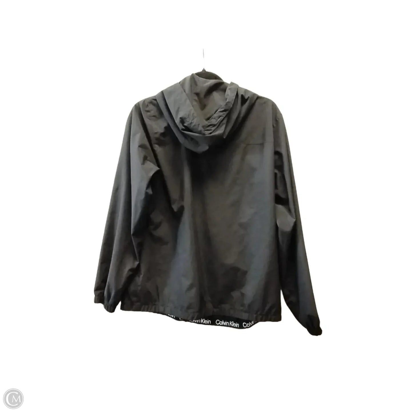Jacket Windbreaker By Calvin Klein In Black, Size: M