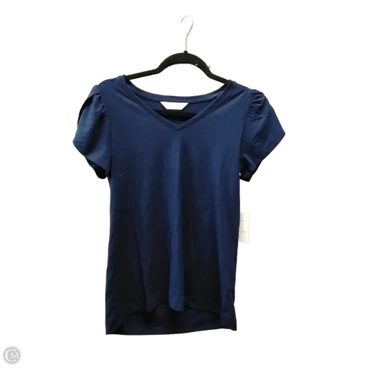 Top Short Sleeve By Lc Lauren Conrad In Blue, Size: S