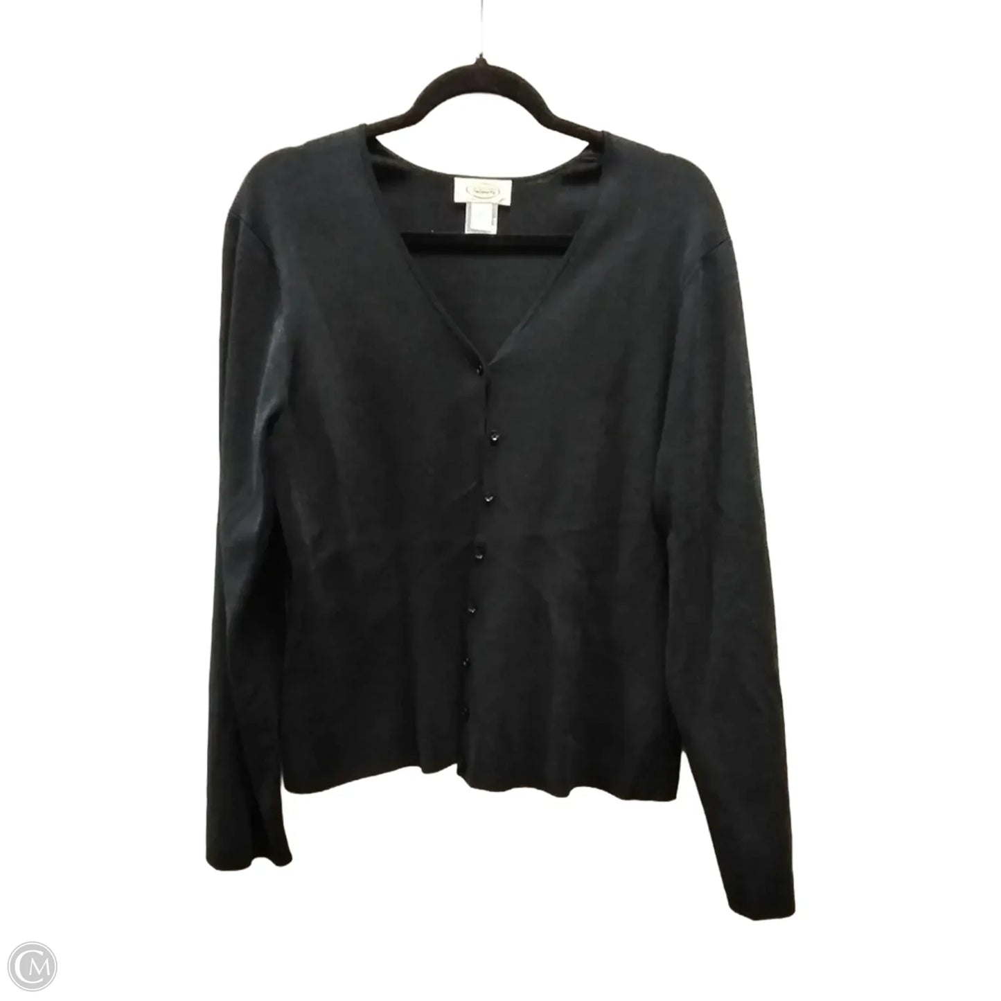 Cardigan By Talbots In Black, Size: Xl