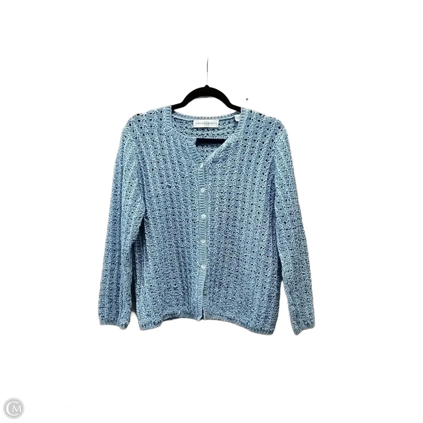 Sweater Cardigan By Marisa Christina In Blue, Size: L