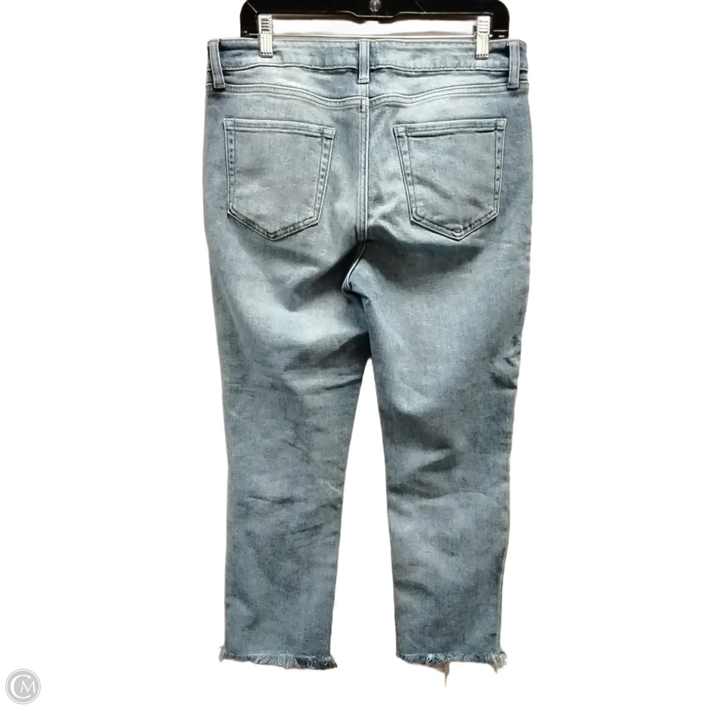 Jeans Cropped By Just Usa In Blue Denim, Size: 12