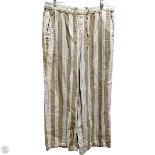 Pants Linen By Old Navy In Striped Pattern, Size: 12
