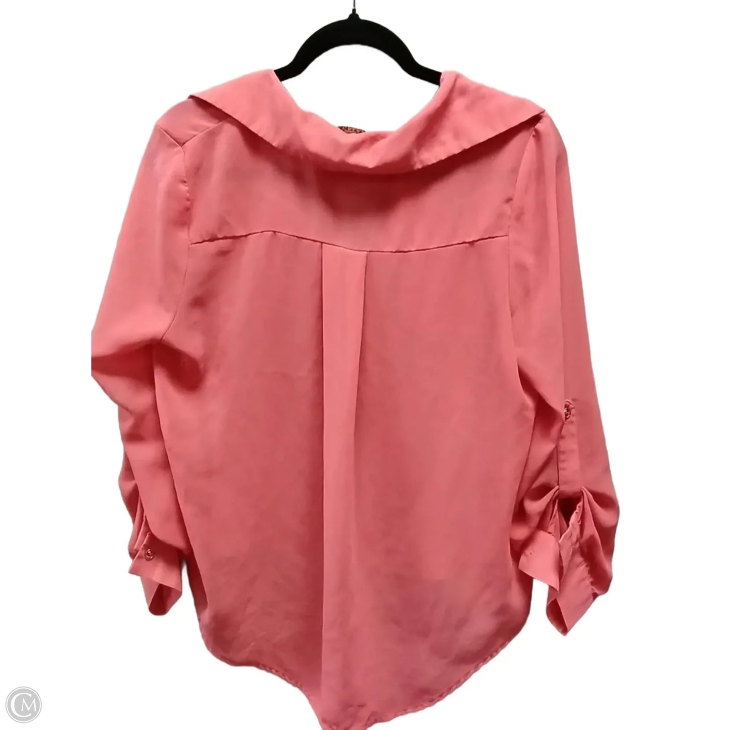 Blouse Long Sleeve By Clothes Mentor In Pink, Size: L