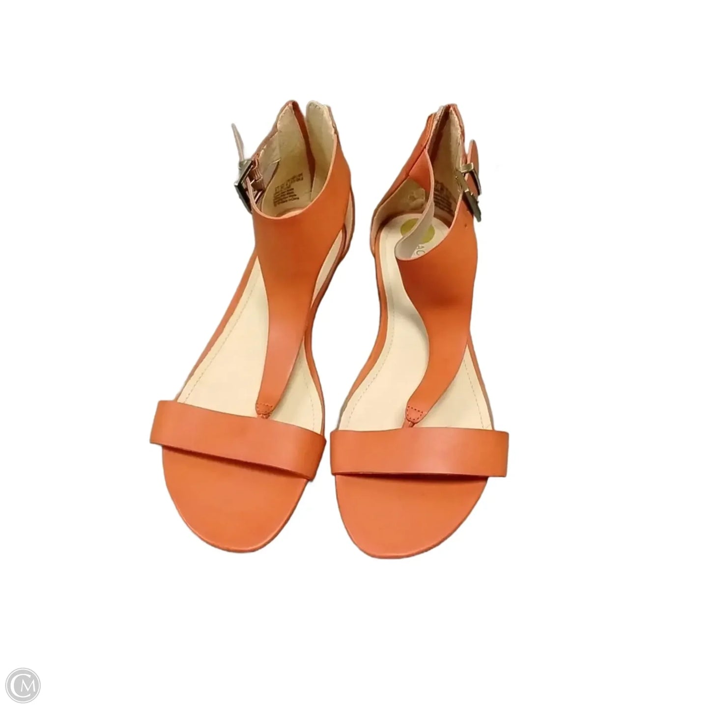 Sandals Heels Wedge By Kenneth Cole In Orange, Size: 8