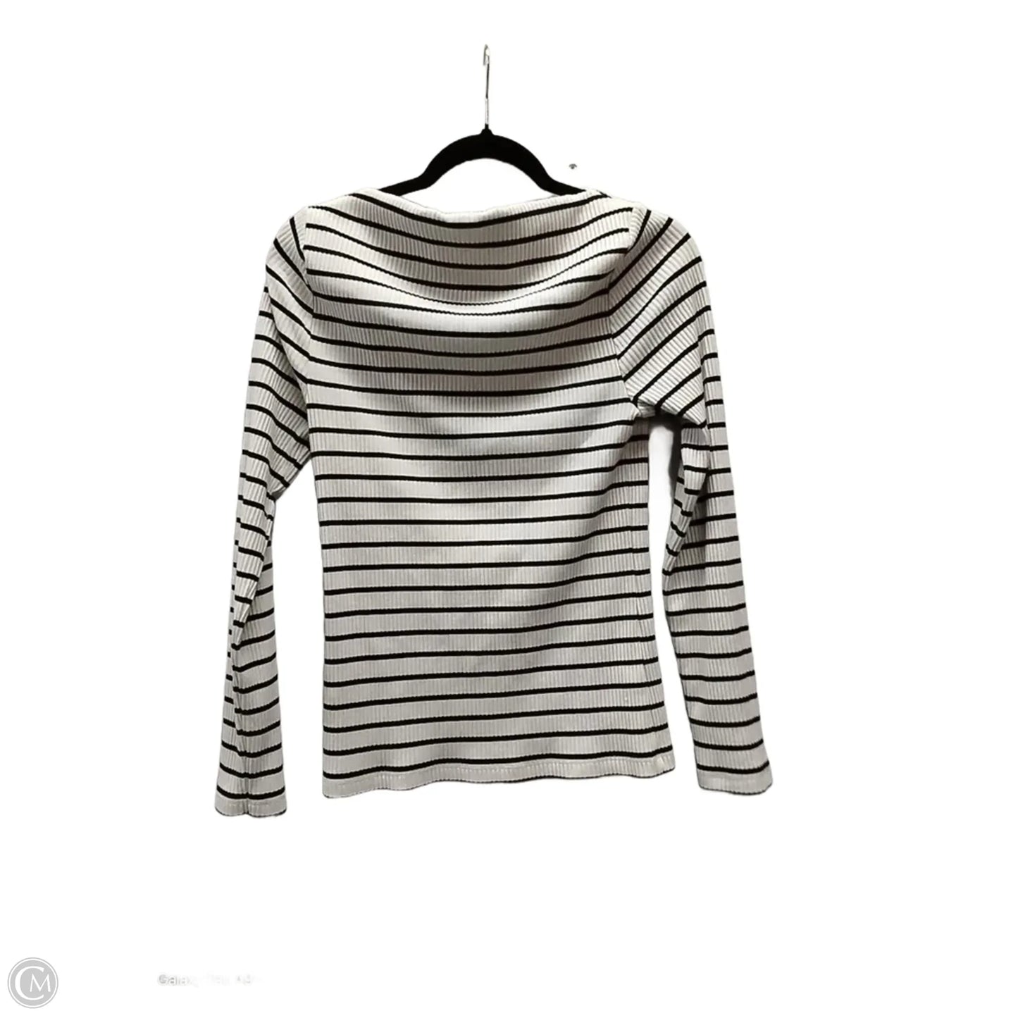 Top Long Sleeve By Loft In Striped Pattern, Size: L
