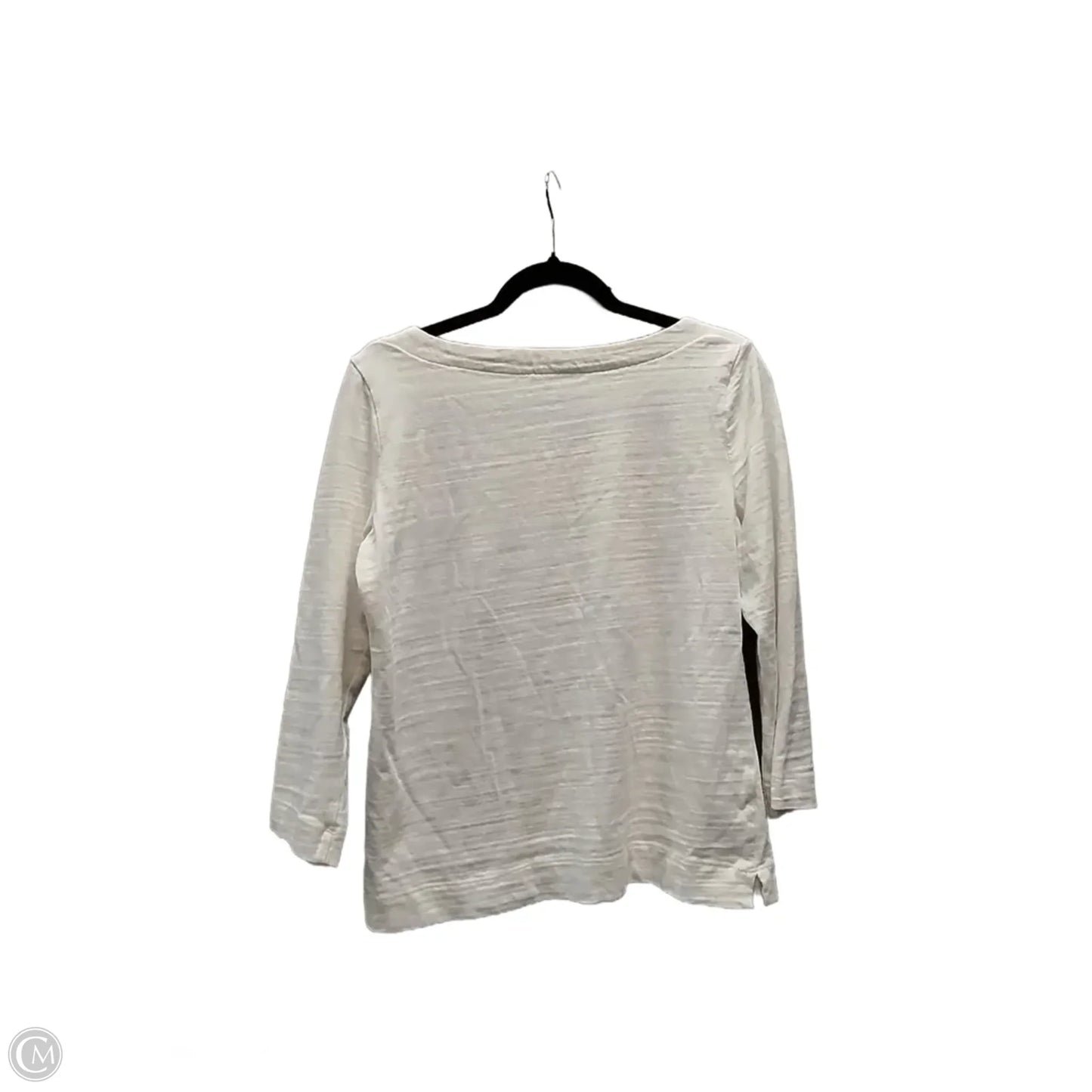 Top Long Sleeve By Loft In Cream, Size: M