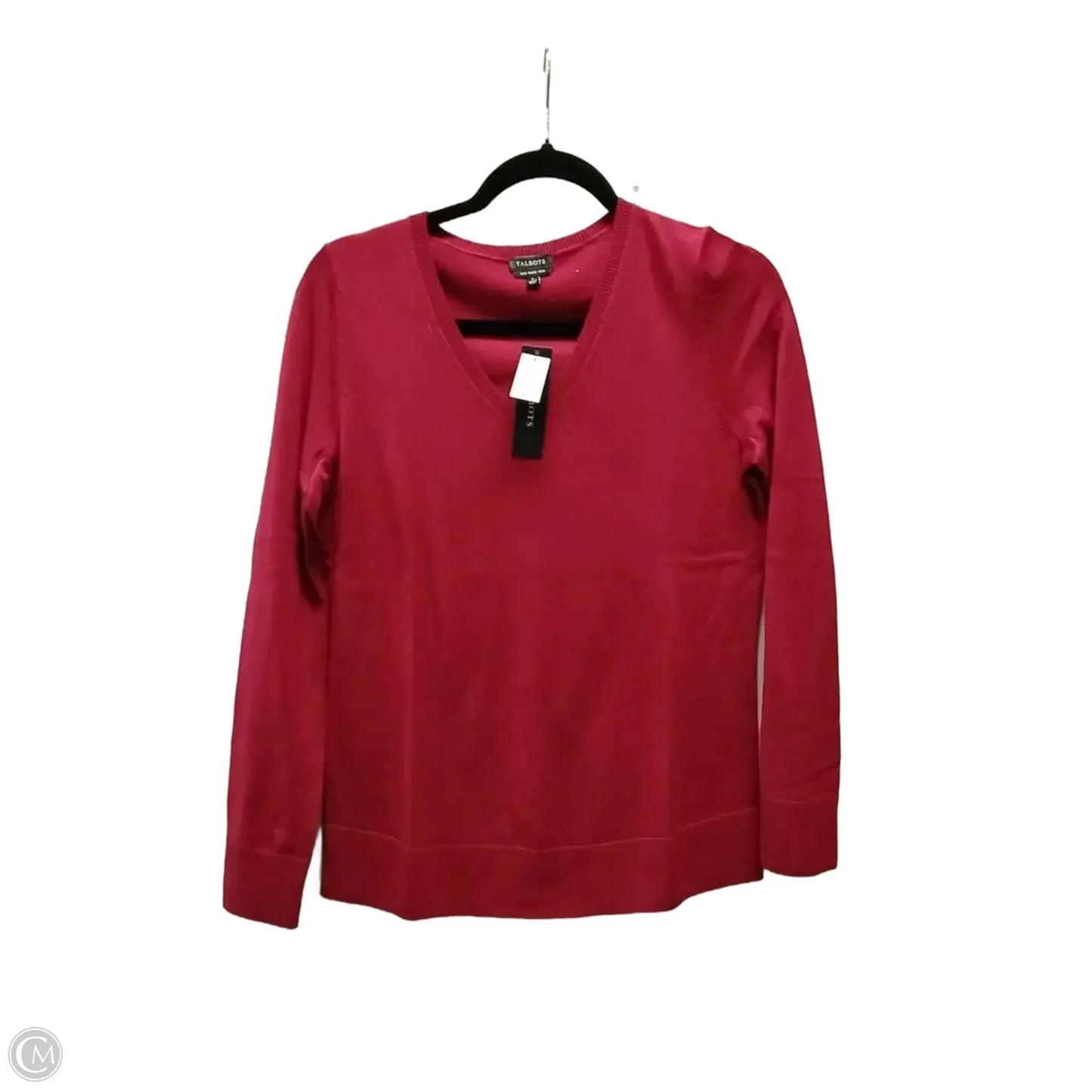 Top Long Sleeve By Talbots In Red, Size: S